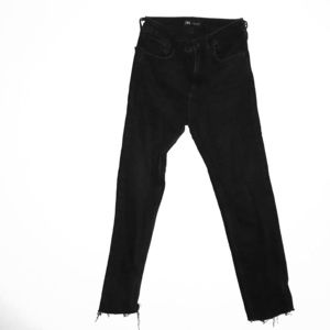 High Waist Black Denim Slim/Straight